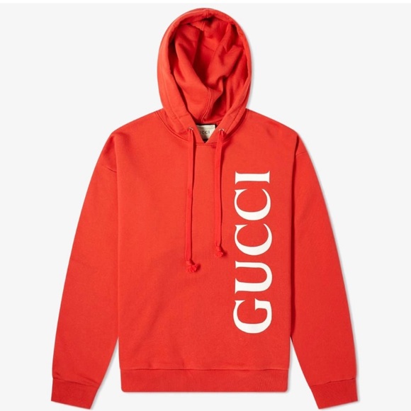 GUCCI LARGE GUCCI LOGO POPOVER HOODY